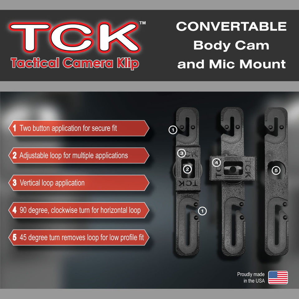 Convertible Tactical Camera Clip TacticalKlips TacticalKlips (Retail)