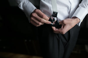 Law enforcement duty belt layout showing equipment positioning for efficiency